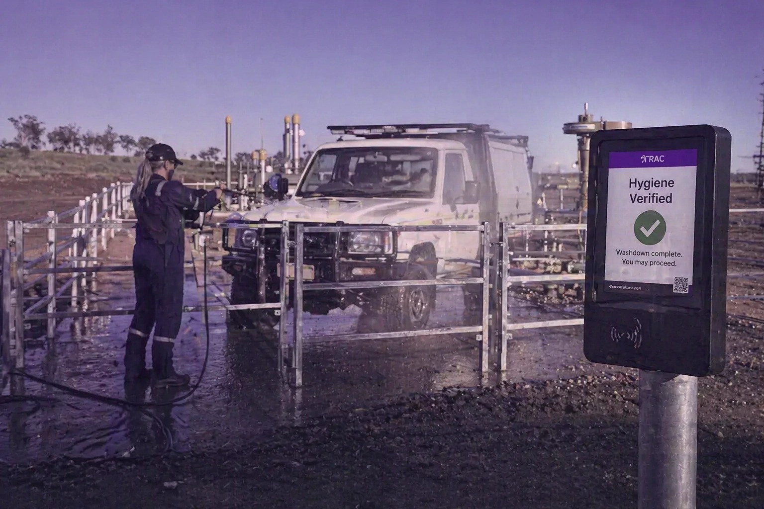 Connected contractor, vehicle and site compliance ecosystem